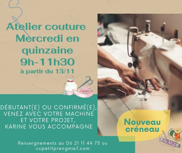 Inscription atelier couture